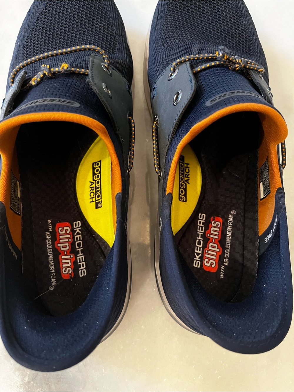 Skechers Slip-ins Men’s 11.5 Navy 210606 Goodyear Arch Shoes